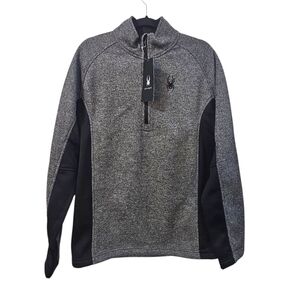 NWT Spyder Men's Long Sleeve Outbound Mid Weight 1/4 Zip Pullover Size L